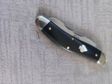 GEC Northfield Ace Trapper..888222..Honknose Clip & Lambsfoot..4" clsd..1095 & Black Linen Micarta 