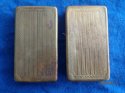 2 Brass Gillette razor blade case