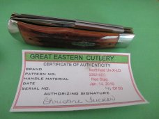 Great Eastern 2010 Red Stag Northfield UN-X-LD Trapper  Pattern 235210