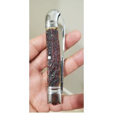 4 12quot Custom Made Birds Head Bolster Knife Premium stag handle
