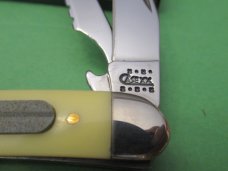 Case XX 2001 Yellow Handle Fish Knife Pattern # 320094F SS
