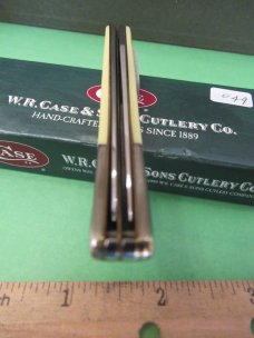 Case XX 2001 Yellow Handle Fish Knife Pattern # 320094F SS