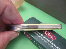 Case XX 2001 Yellow Handle Fish Knife Pattern # 320094F SS