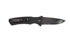 Boker Plus Strike Drop Point Automatic Knife (3.25" Black D2)