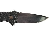 Boker Plus Strike Drop Point Automatic Knife (3.25" Black D2)