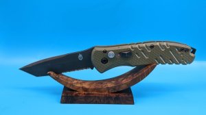 Gerber PROPEL AUTO - OD GREEN, BLACK OXIDE, SERRATED COMBO EDGE! USA Made, S30V