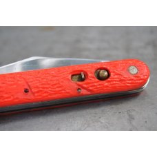 Camillus Orange Chute Knife 1946-50 Mint Blades Needs Repair Scuffs On Handles Not Working