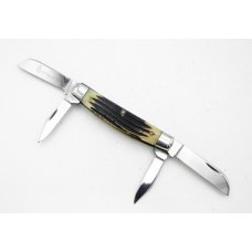 Queen Cutlery Large 4” Four Blade Congress, 1960s, no tang stamp, blade etch is “Queen Steel #32