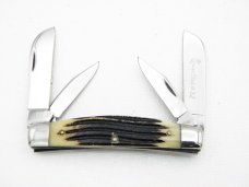 Queen Cutlery Large 4” Four Blade Congress, 1960s, no tang stamp, blade etch is “Queen Steel #32