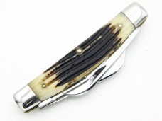 Queen Cutlery Large 4” Four Blade Congress, 1960s, no tang stamp, blade etch is “Queen Steel #32
