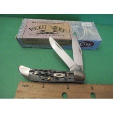 Case XX 2001 Pocket Worn Old Black Bone Mini Folding Hunter Pattern TB62165 SSM