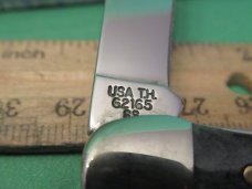 Case XX 2001 Pocket Worn Old Black Bone Mini Folding Hunter Pattern # TB62165 SSM