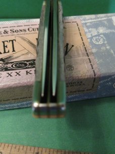 Case XX 2001 Pocket Worn Old Black Bone Mini Folding Hunter Pattern # TB62165 SSM