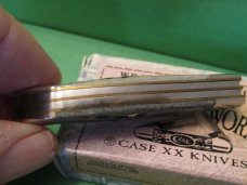 Case XX 2001 Pocket Worn Old Black Bone Mini Folding Hunter Pattern # TB62165 SSM