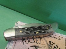 Case XX 2001 Pocket Worn Old Black Bone Mini Folding Hunter Pattern # TB62165 SSM