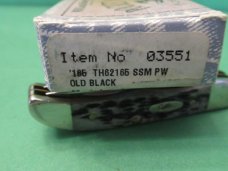 Case XX 2001 Pocket Worn Old Black Bone Mini Folding Hunter Pattern # TB62165 SSM