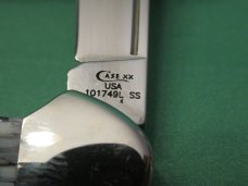 Case XX 2019 Carbon Fiber White & Black Handle Mini Copperlock Pattern # 101749L