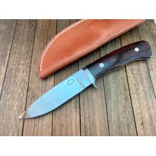 Larry Page Custom Fixed Blade ATS-34 Blade Desert Ironwood