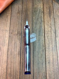 Larry Page Custom Fixed Blade ATS-34 Blade Desert Ironwood