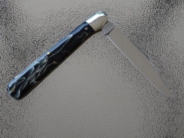 Great Eastern Cutlery (GEC) Ben Hogan knife; Model 651115; Custom Scales by Herman Williams