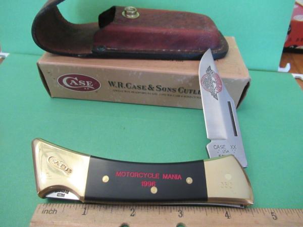 Case XX 1995 Folding Hunter 1996 Motorcycle Mania Pattern# 2159L SSP 