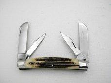 Queen Cutlery Large 4” Four Blade Congress #32, 1975 - 1976: rare “Queen “tang stamp