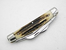 Queen Cutlery Large 4” Four Blade Congress #32, 1975 - 1976: rare “Queen “tang stamp