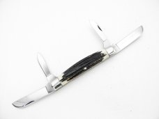 Queen Cutlery Large 4” Four Blade Congress #32, 1958 – 1960: tang stamp is “Q Steel”, very rare blad