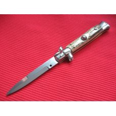 NEW ARMANDO BELTRAME 8quot STAG Bayonet Blade ITALIAN STILETTO Knife