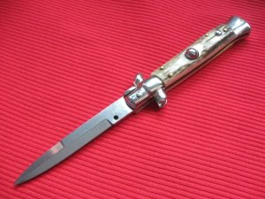 NEW ARMANDO BELTRAME 8" STAG Bayonet Blade ITALIAN STILETTO Knife