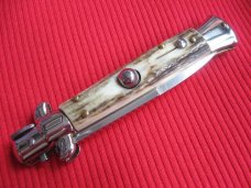 NEW ARMANDO BELTRAME 8" STAG Bayonet Blade ITALIAN STILETTO Knife