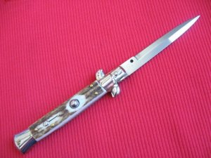 NEW ARMANDO BELTRAME 9" STAG Bayonet Blade ITALIAN STILETTO Knife