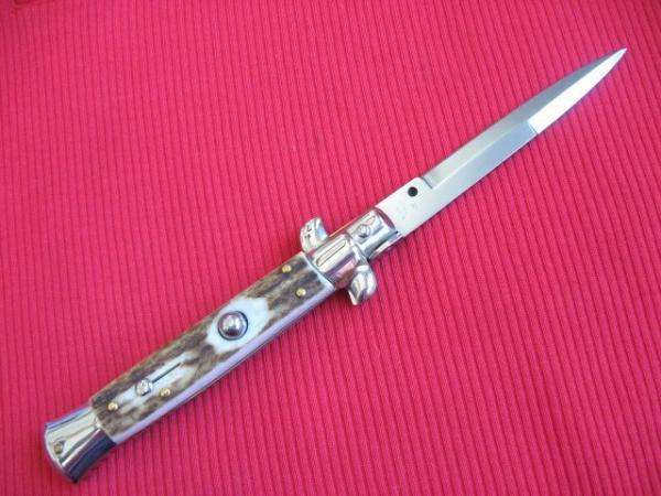 NEW ARMANDO BELTRAME 9" STAG Bayonet Blade ITALIAN STILETTO Knife