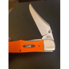 2003 Case XX USA 101265LC SS Orange Micarta G10 Russlock With Single Stainless Steel Blade A