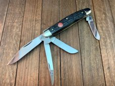 Henckels by Boker 4 Blade Stockman Black Rope Jigged Bone