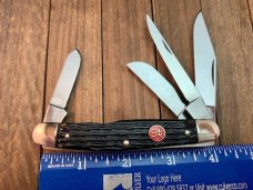 Henckels by Boker 4 Blade Stockman Black Rope Jigged Bone 