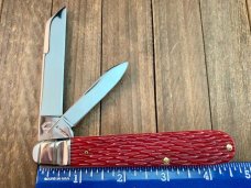 Schatt and Morgan English Jack Red Jigged Bone Badger Knife Club Annual 2009