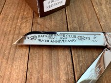 Schatt and Morgan English Jack Red Jigged Bone Badger Knife Club Annual 2009