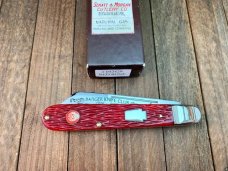 Schatt and Morgan English Jack Red Jigged Bone Badger Knife Club Annual 2009