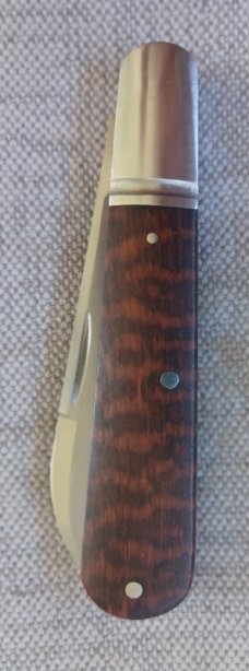 Jeffrey Mitchell Snakewood Lambsfoot Barlow, 3.75" closed..fluted bolsters. CPM-154..filework 