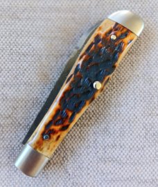 Case/Bose Eureka Jack..jigged bone...2017...Devin Thomas Stainless Raindrop Damascus...brand new 