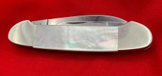 UNITED BOKER GERMANY Old Dominion Knife Collector’s  Club Canoe Pocket Knife MOP 1988 MINTMINT