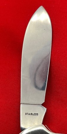 UNITED BOKER GERMANY Old Dominion Knife Collector’s  Club Canoe Pocket Knife MOP 1988 MINTMINT