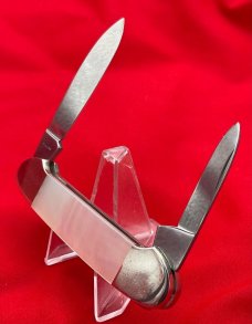 UNITED BOKER GERMANY Old Dominion Knife Collector’s  Club Canoe Pocket Knife MOP 1988 MINTMINT