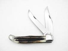 Queen Cutlery Model #39 Folding Hunter, Big Q STAINLESS: 1951-1954, 5 ¼” folding hunter 