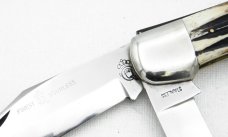 Queen Cutlery Model #39 Folding Hunter, Big Q STAINLESS: 1951-1954, 5 ¼” folding hunter 