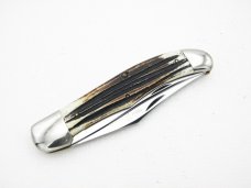 Queen Cutlery Model #39 Folding Hunter, Big Q STAINLESS: 1951-1954, 5 ¼” folding hunter 