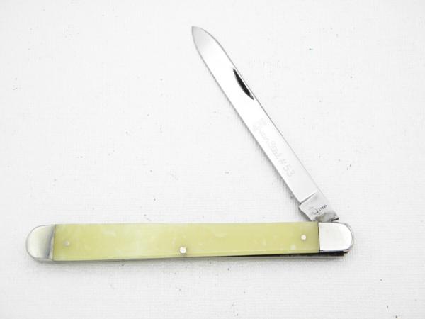 Queen Cutlery #53 Melon Tester – Citrus Fruit Knife:  4 ¾” closed, 1958 - 1960, melon teste