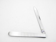 Queen Cutlery #53 Melon Tester – Citrus Fruit Knife:  4 ¾” closed, 1980s, melon tester