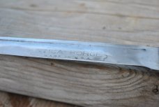 Utica Forge USA 10 1/2" OAL Used Hi carbon Fullers Both Sides No Hard Use Light Honing 1940's -50's